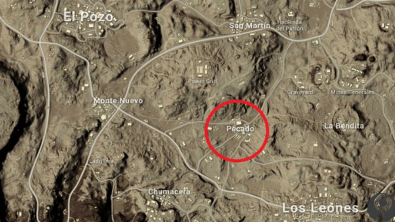 Pecado - địa điểm loot đồ tại Miramar map