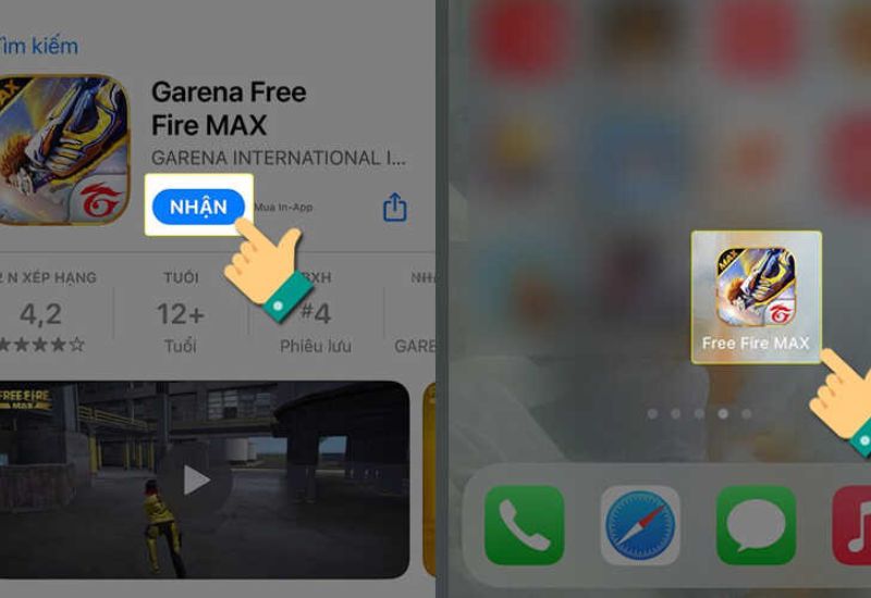 Cách tải game Free Fire Max trên điện thoại IOS