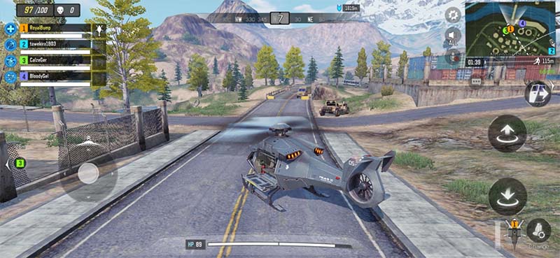 Call Of Duty Mobile cho phép sử dụng trực thăng
