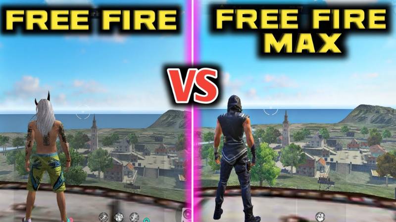 Chất lượng đồ họa game của Free Fire thường và Free Fire max