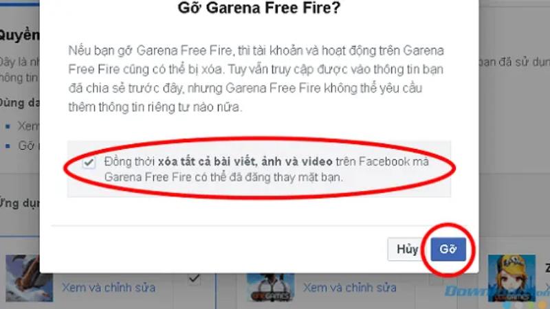 Chi tiết cách xóa liên kết tài khoản Facebook trong Free Fire