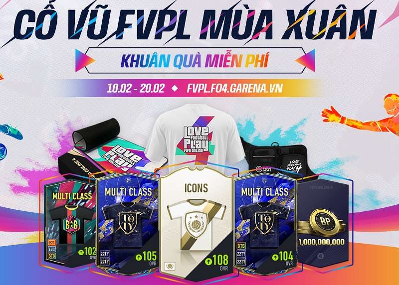 Giải FIFA Online 4 FVPL Việt Nam tặng quà miễn phí
