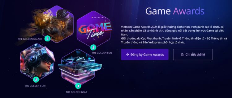 Lễ trao giải thưởng Vietnam Game Awards 2024