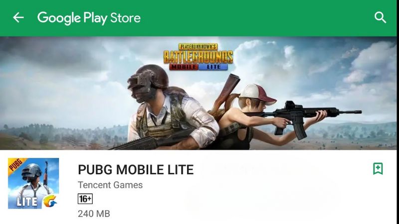 Tải game PUBG Mobile Lite qua Google Play Store
