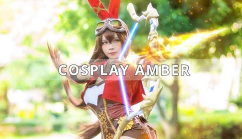 Genshin Impact Amber cosplay trong bộ trang phục vô cùng cool ngầu