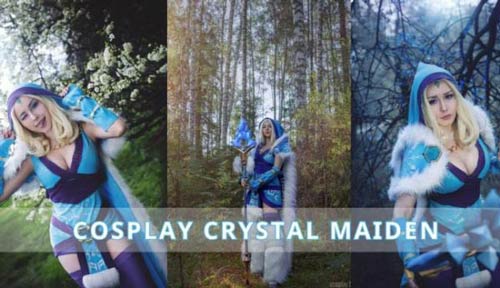 Bộ ảnh cosplay Crystal Maiden nữ hoàng băng giá với vẻ đẹp cuốn hút
