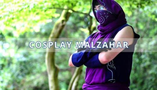 Cosplay Malzahar trong trang phục mặc định tiên tri hư không cực chất